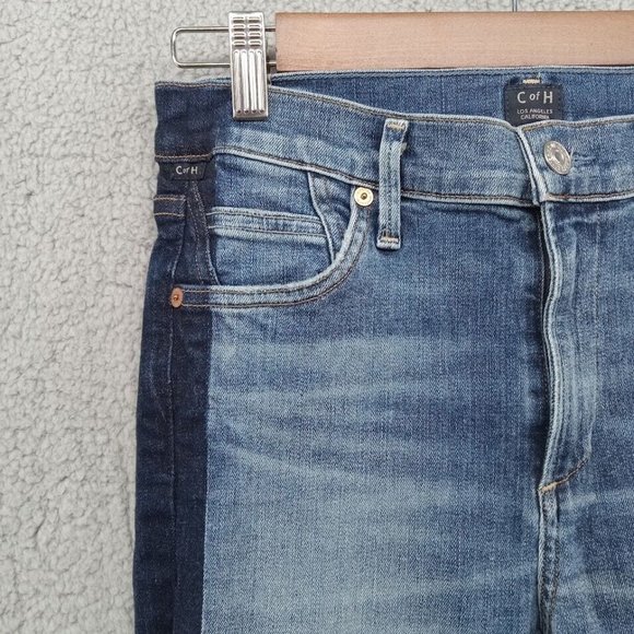 Citizens of Humanity Jeans Womens 28‎ Blue Rocket Crop High-Rise Skinny Denim - Picture 2 of 12